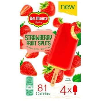 Del Monte Strawberry Fruit Splits (4 x 73ml)