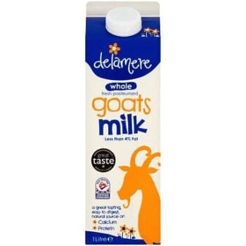 Delamere Dairy Whole Goats Milk Chilled (1 Litre)