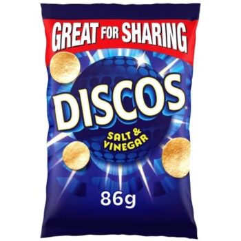 Discos Salt & Vinegar Flavour Sharing Crisps (86g)