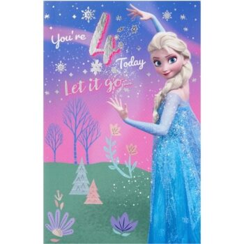 Disney Frozen 4th Birthday Card