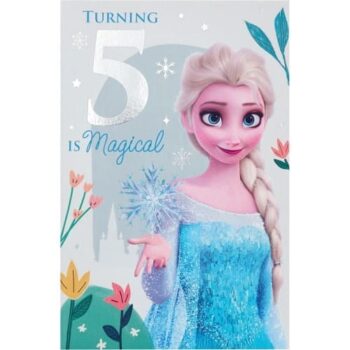 Disney Frozen 5th Birthday Card