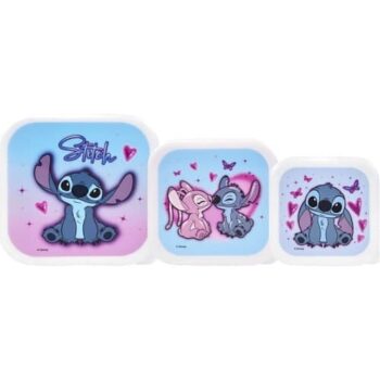 Disney Stitch Snack Pots 3pce