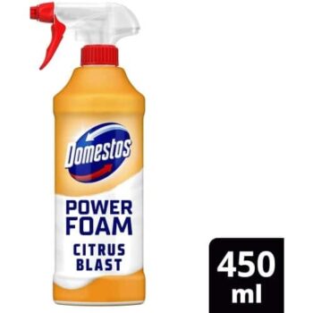 Domestos Power Foam Citrus Blast Toilet & Bathroom Cleaner Spray (450ml)
