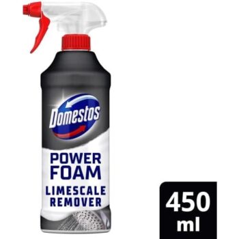 Domestos Power Foam Toilet & Bathroom Cleaner Spray Limescale Remover (450ml)