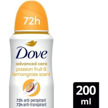 Dove Advanced Care Passion Fruit & Lemongrass Antiperspirant Spray (200ml)