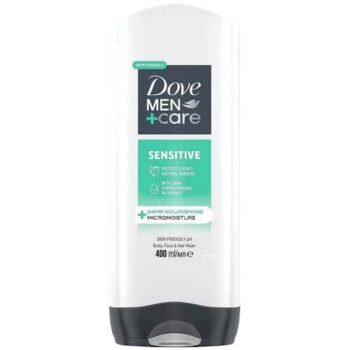 Dove Men+Care Sensitive 3 In 1 Body Face+Hair Wash (400ml)