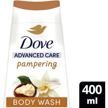 Dove Pampering 24hr Moisturisation Advanced Care Body Wash Shower Gel Shea Butter & Vanilla (400ml)