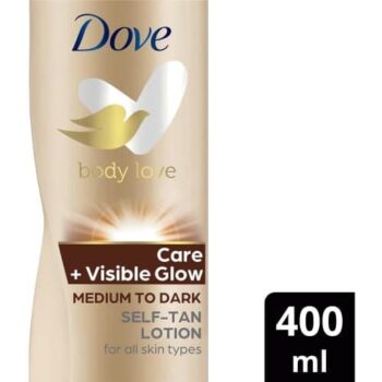 Dove Visible Glow Medium to Dark Self-Tan Lotion Limited Edition (400ml)