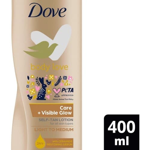 Dove Visibleglow Self Tan Body Lotion Fair to Medium Gradual (400ml)