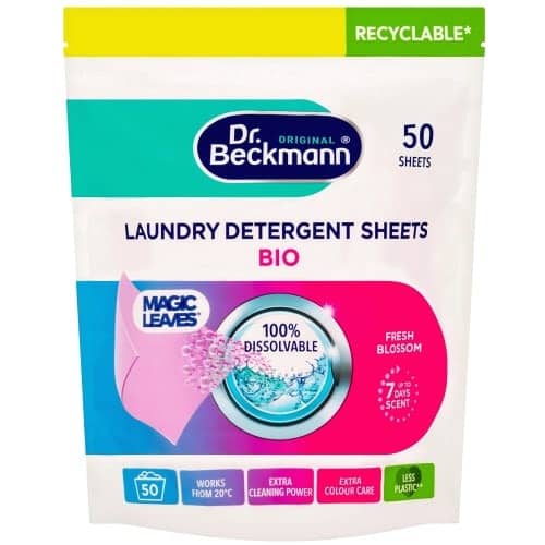 Dr Beckmann Magic Leaves Laundry Detergent Sheets Bio 50Sheet