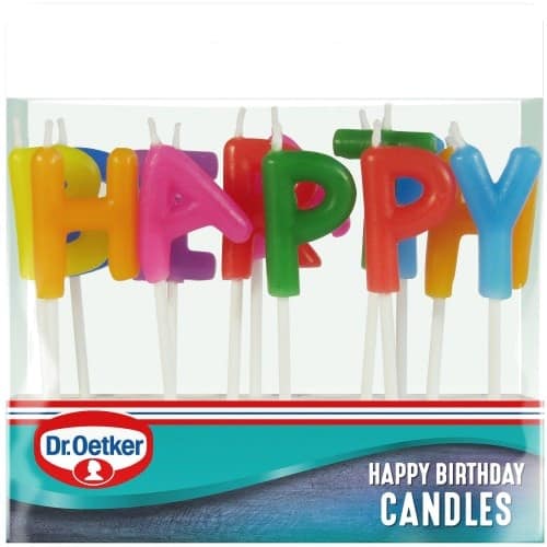 Dr. Oetker Lettered Happy Birthday Candles
