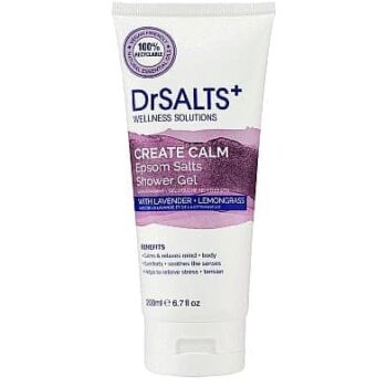 Dr Salts Calming Therapy Shower Gel Epsom Salts (200ml)