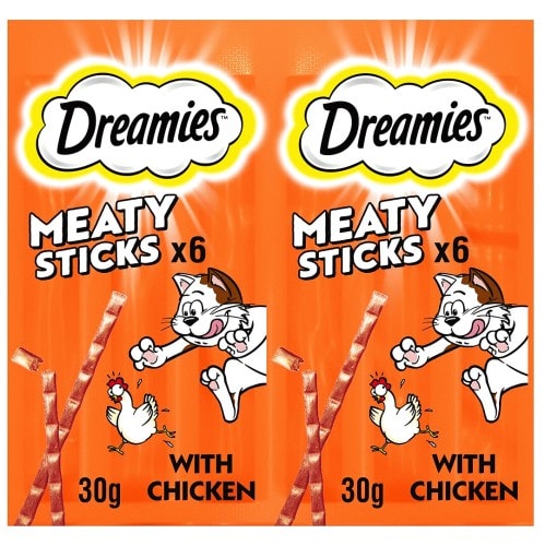 Dreamies Meaty Sticks with Chicken Cat Treats (6 x 30g)