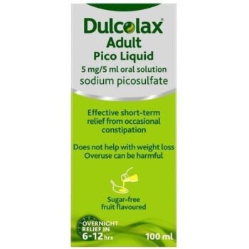 Dulcolax Adult Pico Liquid 5 mg Oral Solution Dulcolax Twelve Adult Liquid Adult Pico Liquid Oral Solution (100ml)