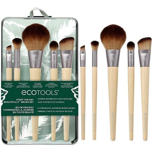 Ecotools 5 Essential Brushes Storage Tin Kit Start The Day Beautifully