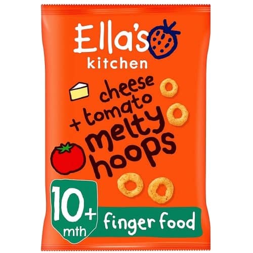 Ella's Kitchen Organic Cheese & Tomato Melty Hoops Baby Snack 10+ Months (20g)