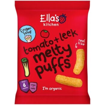 Ella's Kitchen Organic Tomato & Leek Melty Puffs (20g)
