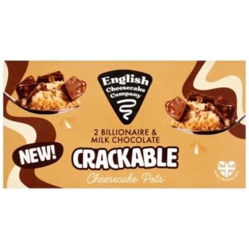 English Cheesecake Company Billionaire Crackable Cheesecake Pots (2 x 90g, 180g)