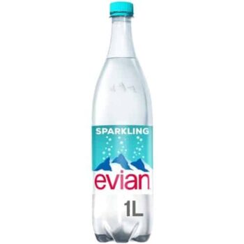 Evian Sparkling Natural Mineral Water (1 Litre)