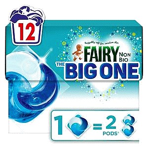 Fairy 12 Washes Non Bio the Big One Pods
