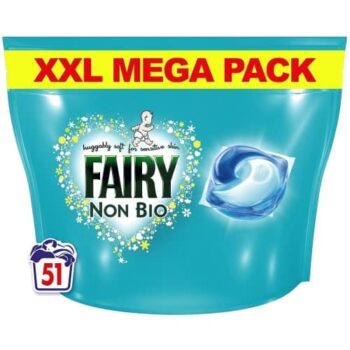 Fairy Non Bio Pods Liquid Capsules for Sensitive Skin 51 Washes