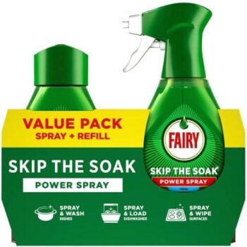 Fairy Skip the Soak Dish Power Spray Fresh (2 x 1000ml)