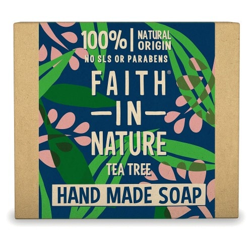 Faith in Nature Tea Tree Pure Hand Made Soap Bar (100g)