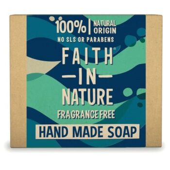 Faith in Nature Unfragranced Pure Hand Made Soap Bar (100g)
