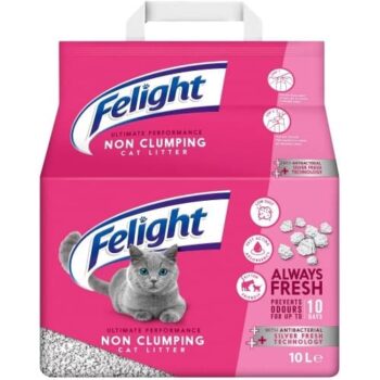 Felight Ultimate Performance Cat Litter with Antibacterial Silver Fresh+ Technology (10 Litre)