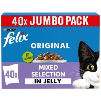 Felix Original Mixed Selection in Jelly Wet Cat Food (40 x 85g)