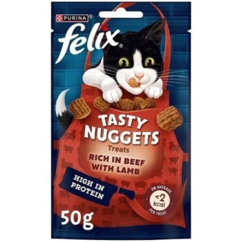 Felix Tasty Nuggets Beef & Lamb Cat Treats (50g)