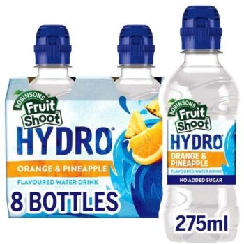 Fruit Shoot Hydro Orange Pineapple Flavoured Water Drink Robinsons (8 x 275ml)
