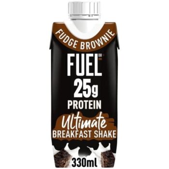 FUEL10K Fudge Brownie High Protein Breakfast Shake Drink (25g, 330ml)