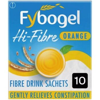 Fybogel Hi-Fibre Orange Flavour Constipation Relief Sachets (10)
