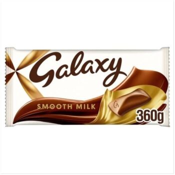 Galaxy Smooth Milk Chocolate Large Sharing Block Bar Vegetarian (360g)