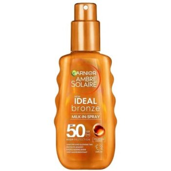 Garnier Ambre Solaire Ideal Bronze Sun Cream Milk-In Spray SPF50 (150ml)