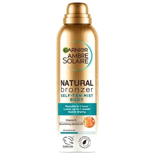 Garnier Ambre Solaire Natural Bronzer Quick Drying Medium Self Tan Body Mist (150ml)