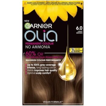 Garnier Olia Permanent No Ammonia Hair Dye Light Brown 6.0