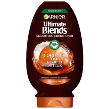 Garnier Ultimate Blends Coco Sleek Conditioner Coconut Oil & Cocoa Butter Smoothing Nourishing & Vegan (400ml)