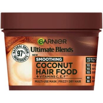 Garnier Ultimate Blends Hair Food Coconut Oil 3-in-1 Frizzy Hair Mask Treatment (400ml)