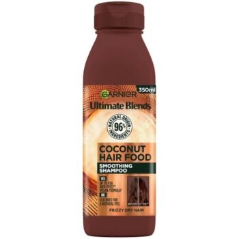 Garnier Ultimate Blends Smoothing Hair Food Coconut & Macadamia Shampoo for Frizzy & Curly Hair (350ml)