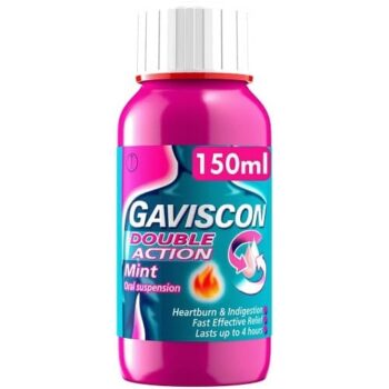Gaviscon Double Action Heartburn & Indigestion Liquid Mint (150ml)