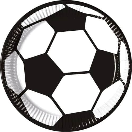 George Home 12 Football Paper Plates