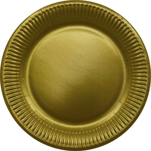 George Home 12 Gold Paper Plates
