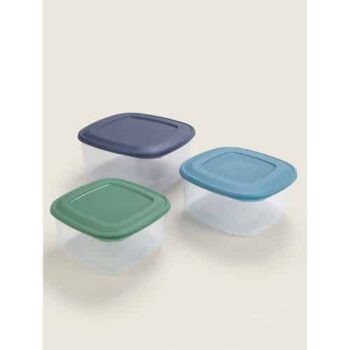 George Home 3 Piece Square Food Storage Set