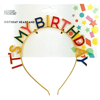 George Home Birthday Headband