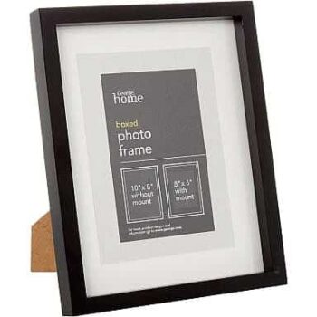 George Home Black Boxed Frame 8x6Inch