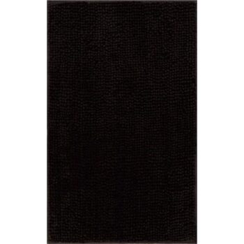 George Home Black Chenille Bath Mat
