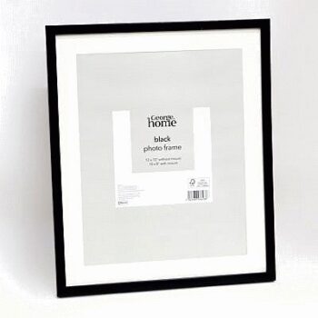 George Home Black Plastic Frame