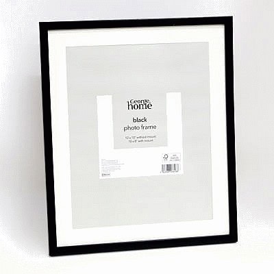 George Home Black Plastic Frame